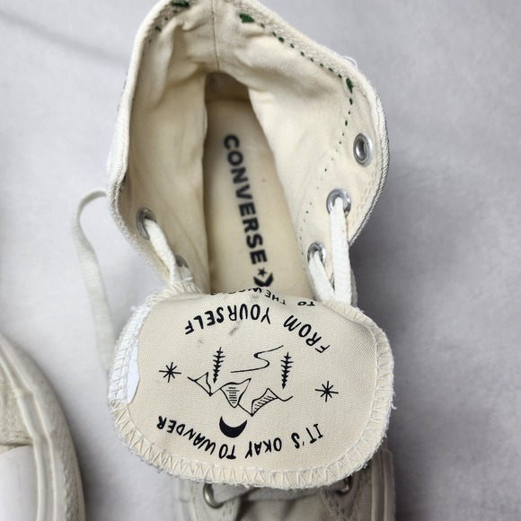 Converse All Star High Top Sneakers Womens 5 Canvas Embroidered Cosmic Sun Moon - Picture 6 of 9